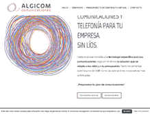 Tablet Screenshot of algicom.net